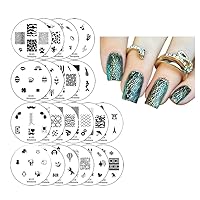 20 pc Nail Art Stamp Stamping Image Plate Set, Manicure Pedicure - First Generation