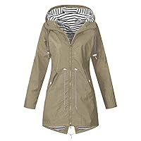 Hoodie Jackets For Women Fashion Dressy Pockets Windproof WaterProof Coats Cardigan Long Sleevs Zip Up Outerwear