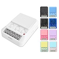 dretec Learning Timer, for Studying, Large Button, Count Function Until The Target Date, White, Officially Tested in Japan(1 Starter AAA Battery Included)