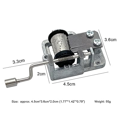 Pursuestar Over The Rainbow Hand Crank Yunsheng Music Box Movement,  Upgraded Musical Mechanism Craft Kit for DIY Music Boxes Replacement