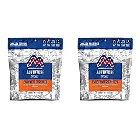Mountain House Chicken Teriyaki with Rice (2 Servings) | Chicken Fried Rice (2 Servings) | Freeze Dried Backpacking & Camping Food | Gluten-Free