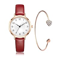CIVO Ladies Watch Analog Quartz Fashion Watch for Women Simple Designed Rectangle Watch Women Leather Strap Elegant Casual Slim Wrist Watch