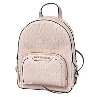 Michael Kors Jaycee XS Mini Convertible Backpack MK Signature Crossbody (Powder Blush)