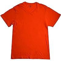 Alfani Mens T Shirt, V Neck T Shirt Rave Red (Orange) XX- Large