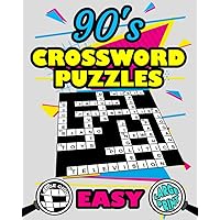 90's Crossword Puzzles Easy: Movies, Sports, Television, Music, Celebrities Large Grid Large Print