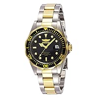 Invicta Men's Pro Diver Quartz Watch with Stainless Steel Strap, Two-Tone, Silver, 18 (Model: 8934, 29938)