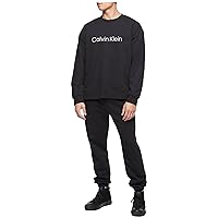 Calvin Klein Men's Relaxed Fit Logo French Terry Crewneck Sweatshirt