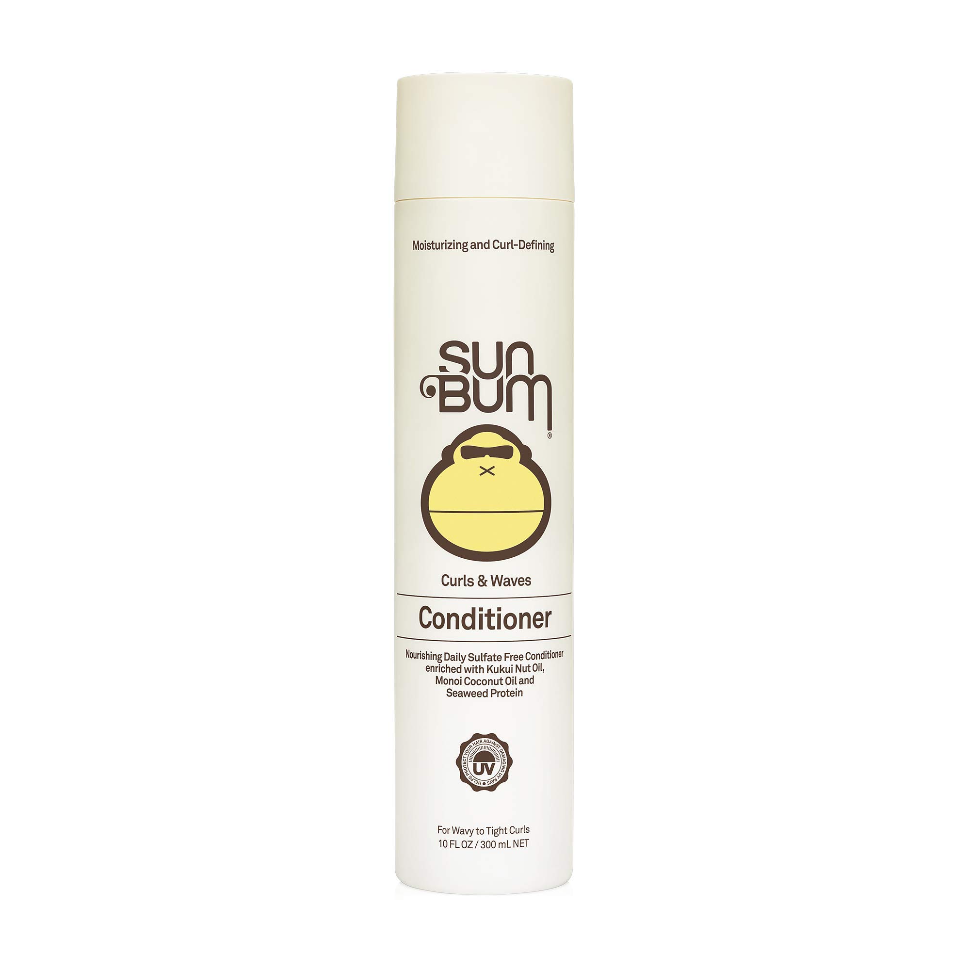 Sun Bum Curls & Waves Conditioner | Vegan and Cruelty Free Moisturizing Hair Treatment for Wavy and Curly Hair | 10 oz