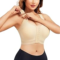 Adjustable Front Closure Bras for Women Post Surgery Bra Compression Tank Top Posture Corrector Shapewear Top