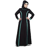 Yafiah Black Rayon Long Maxi Look Beautifull Abaya ay-432