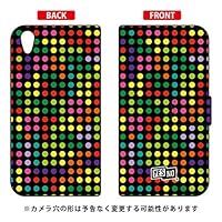 YESNO Notebook Type Smartphone Case, Dots, Black, Multi/for Xperia X Performance SO-04H, SOV33, 502SO/Docomo, au, SoftBank, DSO04H-IJTC-401-N287, DSO04H-IJTC-401-N287