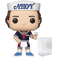 POP [Stranger Things - Steve Harrington Scoops Ahoy Outfit Funko Vinyl Figure (Bundled with Compatible Box Protector Case) Multicolored 3.75 inches
