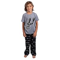 Ultra Game NBA Boys 2 Piece Tee Shirt & Lounge Pants Pajama Set (Sizes 4-20)