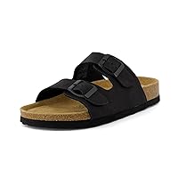 CUSHIONAIRE Women's Lane Cork Footbed Sandal With +Comfort,