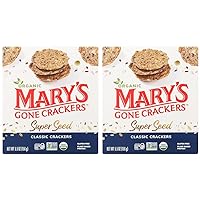 Mary's Gone Crackers Super Seed Classic Crackers, 5.5 oz (Pack of 2)