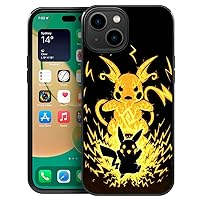 CARLOCA Case Compatible with iPhone 14 Case,Anime 1666 Pattern Design 14 Cases, Plexiglass Back + Soft Silicone TPU Shock Absorption Bumper Protective Case for iPhone 14