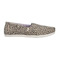 TOMS Womens Alpargata Leopard Slip On Flats Casual - Beige