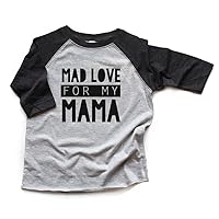 Mad Love for My Mama Baby Boy Shirt - Mother's Day Tshirt Toddler Kid Trendy Graphic tee Heads Up Shirts