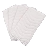 Ubbi Quilted Reusable Changing Pad Liners, Easy to Clean, Waterproof, 4 Count