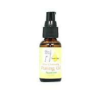1 oz Travel Size Peppermint Oral Pulling Oi - Made with Sesame Oil, Black Seed Oil, & Calendula - Lightly Sweetened w/Stevia - Sugar Free - Coconut Oil Free
