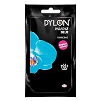 Dylon Fabric Clothes Soft Furnishings Hand Dye Sachet (Bahama), 50 g (Pack of 1), Paradise Blue