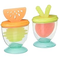 Infantino 3-in-1 Teethe, Taste & Take-Along Teethers - Combo Strawberry & Orange - BPA-Free - Soothe Sore Gums - for Infants 3M+