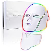 Led Face Mask Light Therapy, 7 Colors LED Light Therapy Mask for Facial Skin Care, Colorful LED Beauty Mask, Led Mask Therapy Facial