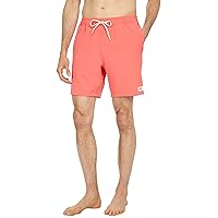 O'NEILL Men's 17 Inch Solid Volley Boardshorts - Elastic Waist Quick Dry Swim Trunks for Men with Stretch Fabric and Pockets