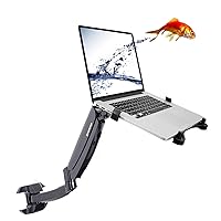 Fleximounts M10 Laptop Wall Mount 2 in 1 LCD arm for 11-17.3 inch Laptop, Notebook Tray Included or 10-24 inch Computer LCDs for Dental Clinic