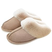 Women's Slippers Soft Plush Winter Warm House Shoes Slip on Memory Foam Fluffy Fur Slippers
