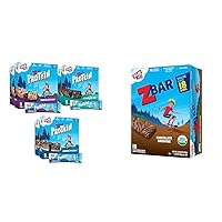 CLIF Kid Zbar Protein Chocolate Chip, Chocolate Mint & Cookies 'n Creme Value Pack with Zbar Chocolate Brownie - 48 Count