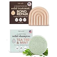 Kitsch Strengthening Bond Repair Solid Treatment & Tea Tree and Mint Shampoo Bar with Discount