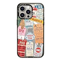 CASETiFY Impact iPhone 15 Pro Max Case [4X Military Grade Drop Tested / 8.2ft Drop Protection/Compatible with Magsafe] - Stickers Prints - AirTags - Clear Black