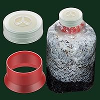 Mushroom Grow Bag Cap and Ring for Cultivating Sealing Cotton Filter Cover 40mm(Pack of 9)
