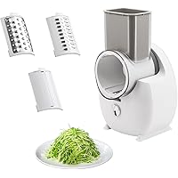 Electric Cheese Grater,Rotary Cheese Shredder Grater for Kitchen,Food Slicer Nut Home Grinder, Vegetable Cutter Chopper Salad Maker for Cheeses Vegetable Fruit Fries (Charger)