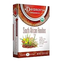Davidson's Organics, South African Rooibos, 8-count Tea Bags, Pack of 12