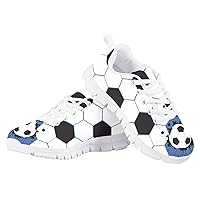 Kids Athletic Tennis Sneakers for Boy Girl Breathable Running Shoes Walking Shoes White Sole