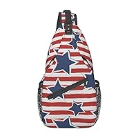 School Newspaper In English Printed Canvas Sling Bag Crossbody Backpack, Hiking Daypack Chest Bag For Women Men