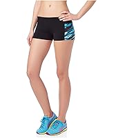AEROPOSTALE Womens LLD Printed Volleyball Athletic Workout Shorts, Blue, X-Small
