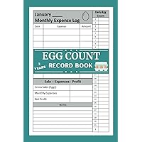 Egg Sales Record Book: Precise egg counting solution for poultry farmers. Keep a record of egg production, inventory, and sales effortlessly using our egg count log book.
