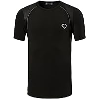 jeansian Men's Sport Dry Fit Short Sleeve T-Shirt Tee Shirt Tshirts Tops Golf Tennis Running LSL010