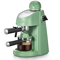 Espresso Machine, 3.5Bar Espresso Coffee Maker, Espresso and Cappuccino Machine with Milk Frother, Espresso Maker with Steamer (Green)