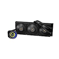 Lian Li Galahad II Trinity Performance 360 - AIO - CPU Liquid Cooler 360mm - Daisy-chainable Radiator LCP Fans - Intel LGA 1700, 1200, 115X, AMD AM5/AM4 Sockets - Black (GA2P36B.US1)