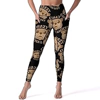 Crazy Otter Lady Casual Yoga Pants with Pockets High Waist Lounge Workout Leggings for Women