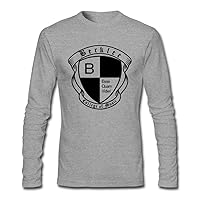 MINNRI Men's Berklee College of Music Long Sleeve T-Shirt Grey XL