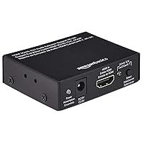 Amazon Basics 4K HDMI to HDMI and Audio (RCA Stereo or Spdif) Extractor Converter (Supports Apple TV, Fire TV and Blue-Ray Players), Black