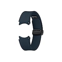 SAMSUNG Galaxy Watch 6, 5, 4 Series Hybrid Eco Leather Band, Wide, Magnetic D-Buckle Closure for Men, Women, Smartwatch Replacement Strap, One Click Attachment, Medium/Large, ET-SHR94LNEGUJ, Indigo