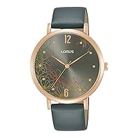 Lorus Unisex's Analog-Digital Quartz Watch with Leather Strap RG294TX9