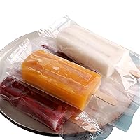 Harleya 100PCS/lot 8x19CM Disposable Popsicle Molds Bags Ice Popsicle Mold Bags Clear Ice Pop/Candy Plastic Bags