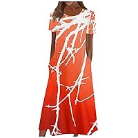 Maxi Dresses for Women 2024 Plus Size Tops for Women Dress Shirts for Women Yellow Maxi Dress Two Piece Dress for Women Long Boho Skirt Tshirt Dress Maxi Dresses for Women Red 3XL